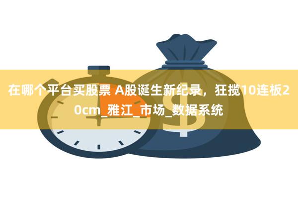 在哪个平台买股票 A股诞生新纪录，狂揽10连板20cm_雅江_市场_数据系统
