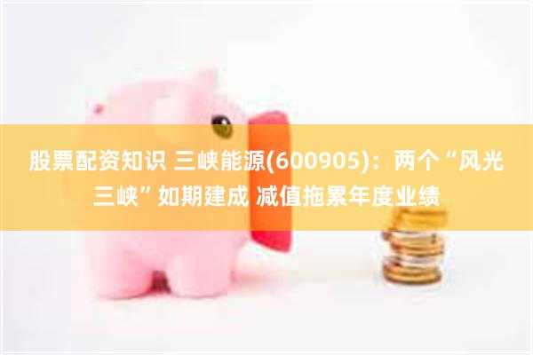股票配资知识 三峡能源(600905)：两个“风光三峡”如期建成 减值拖累年度业绩