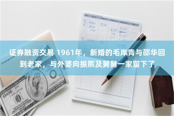 证券融资交易 1961年，新婚的毛岸青与邵华回到老家，与外婆向振熙及舅舅一家留下了