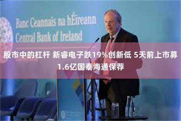 股市中的杠杆 新睿电子跌19%创新低 5天前上市募1.6亿国泰海通保荐