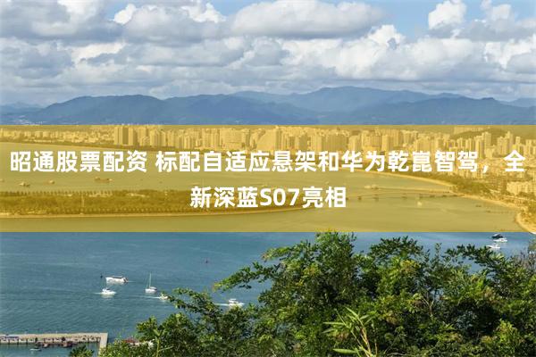 昭通股票配资 标配自适应悬架和华为乾崑智驾，全新深蓝S07亮相