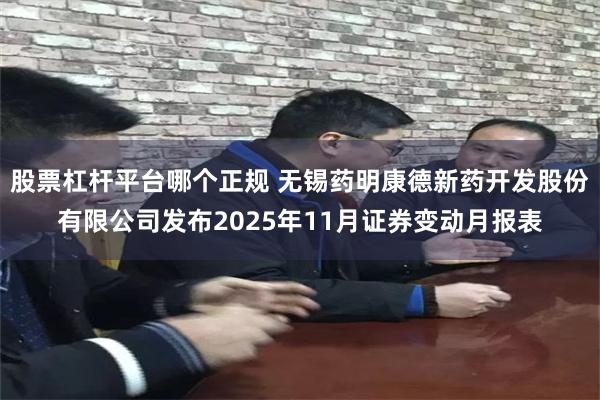 股票杠杆平台哪个正规 无锡药明康德新药开发股份有限公司发布2025年11月证券变动月报表