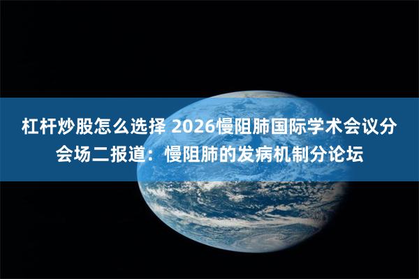 杠杆炒股怎么选择 2026慢阻肺国际学术会议分会场二报道：慢阻肺的发病机制分论坛