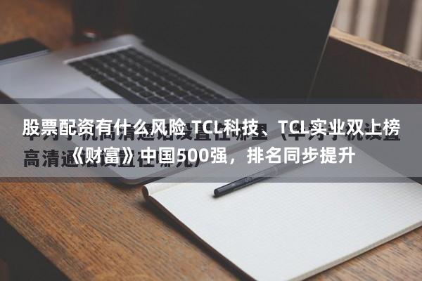 股票配资有什么风险 TCL科技、TCL实业双上榜《财富》中国500强，排名同步提升