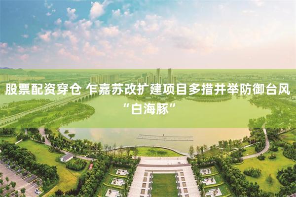 股票配资穿仓 乍嘉苏改扩建项目多措并举防御台风“白海豚”
