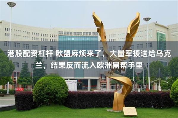 港股配资杠杆 欧盟麻烦来了,大量军援送给乌克兰,结果反而流入欧洲黑帮手里