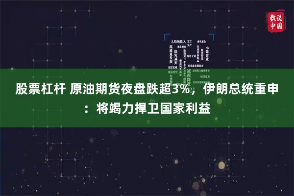 股票杠杆 原油期货夜盘跌超3%，伊朗总统重申：将竭力捍卫国家利益