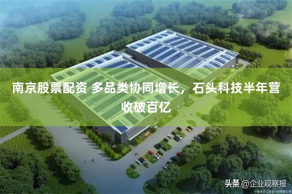 南京股票配资 多品类协同增长，石头科技半年营收破百亿