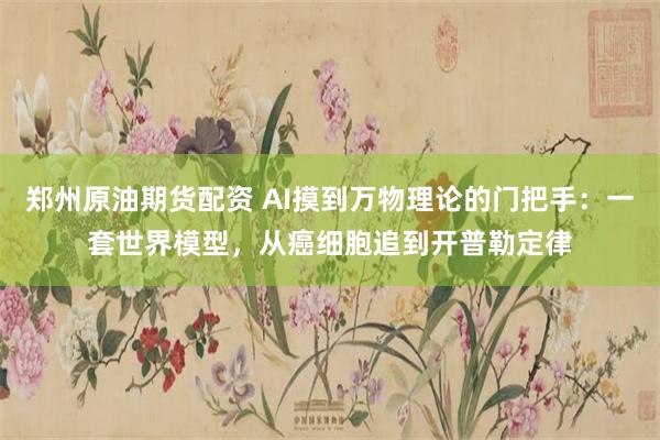 郑州原油期货配资 AI摸到万物理论的门把手：一套世界模型，从癌细胞追到开普勒定律