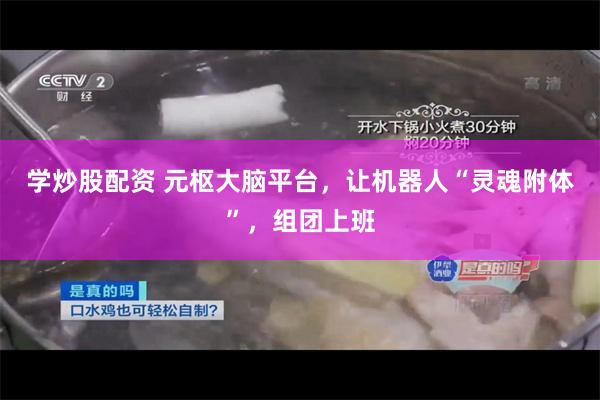 学炒股配资 元枢大脑平台，让机器人“灵魂附体”，组团上班