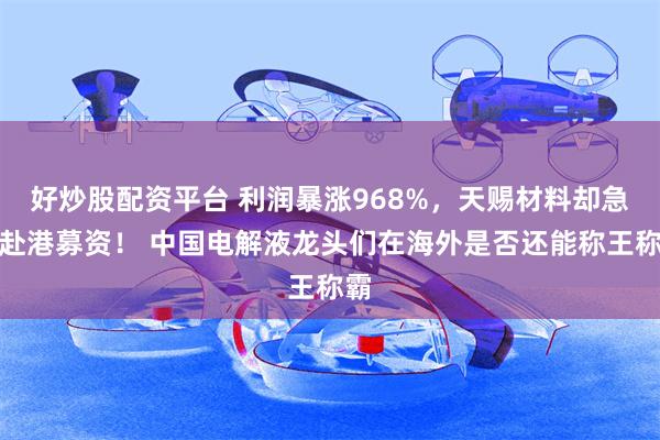 好炒股配资平台 利润暴涨968%，天赐材料却急着赴港募资！ 中国电解液龙头们在海外是否还能称王称霸