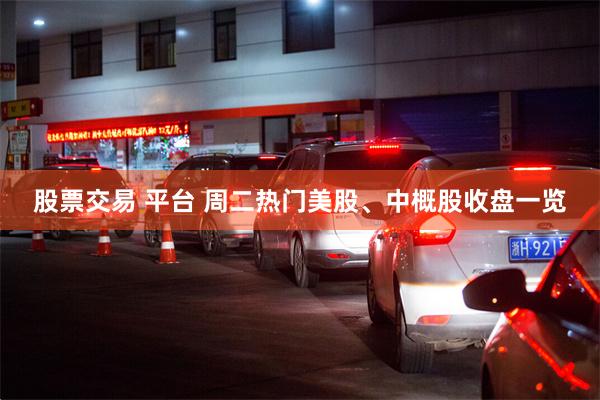 股票交易 平台 周二热门美股、中概股收盘一览